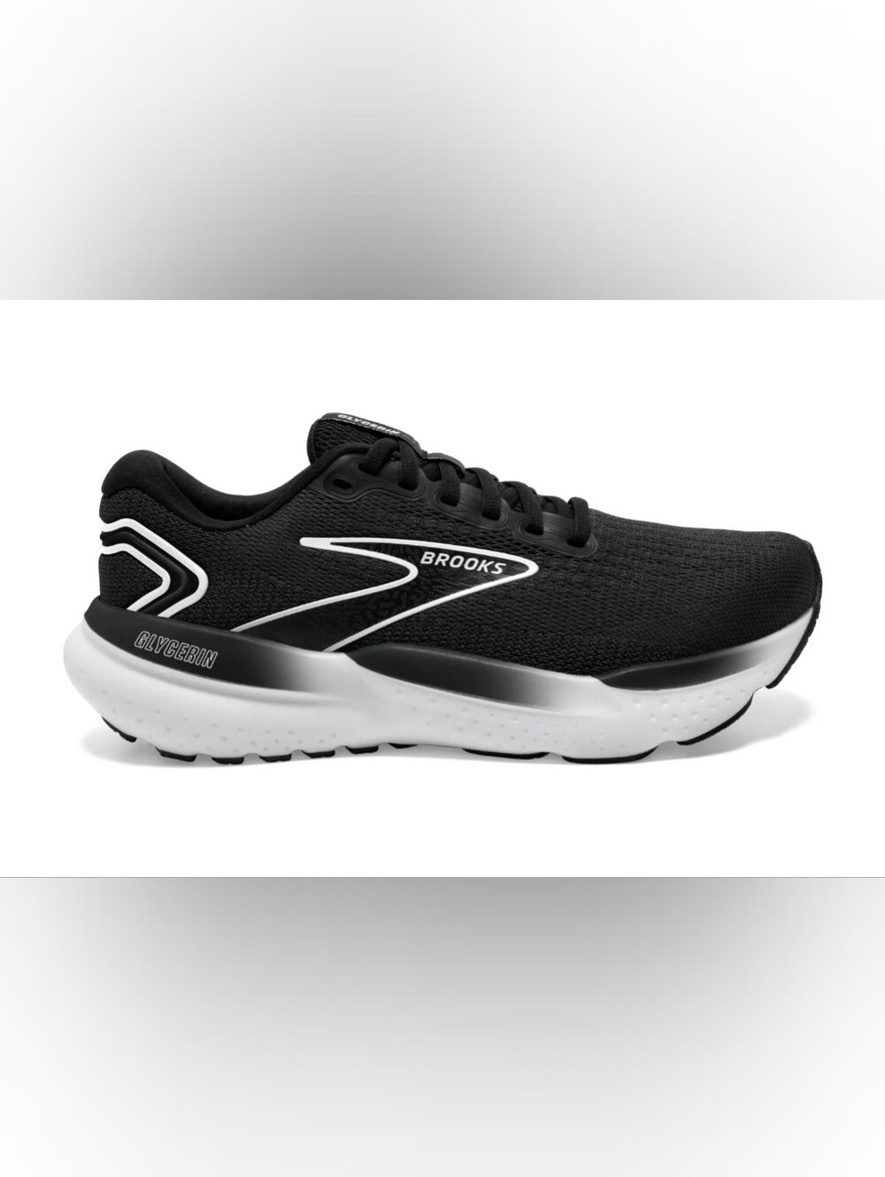Brooks Glycerin 21 Women's Black And White Size 8.5B